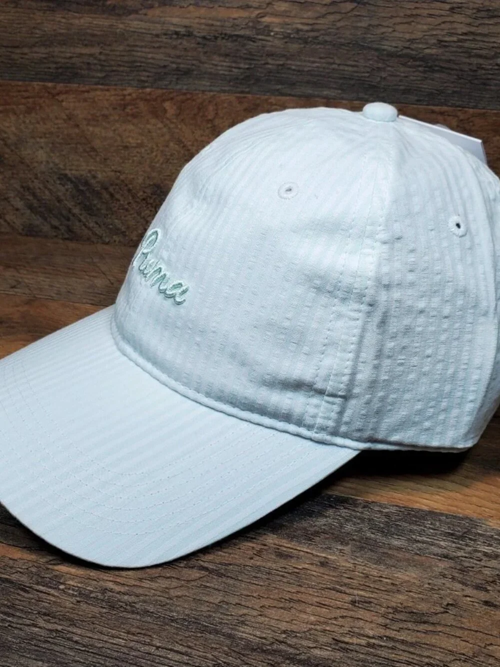 PUMA Women's Seersucker Dad Got Hat - Size: One Size - Color: Blue
